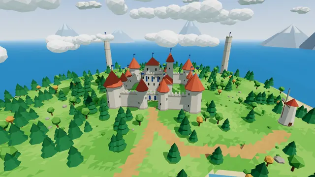 Castle Island seen from above