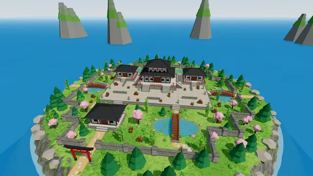 Temple Island with its red pagoda